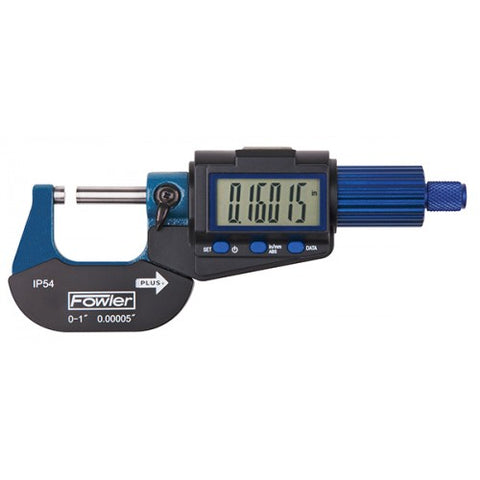 Fowler 54-880-004-0 Xtra-Mic Plus Electronic Micrometer, 3-4"/75-100mm Range .00005"/0.001mm Resolution