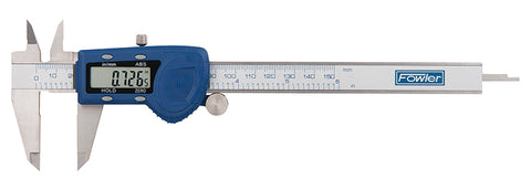 Fowler 54-101-150-2 Xtra-Value Cal Electronic Caliper with Regular Display, 0-6"/0-150mm Range, .0005"/0.01mm Resolution