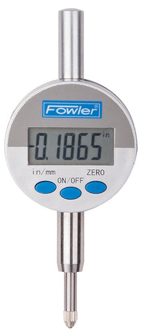 Fowler 54-520-275-0 Indi-Xblue Small Face Electronic Indicator, 0-.50"/12.5mm Range, .0005"/0.01mm Resolution