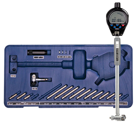 Fowler 54-646-401-0 Xtender-E Electronic Bore Gage Set, 1.4-6"/35-150mm Range, .00005"/0.001mm Resolution