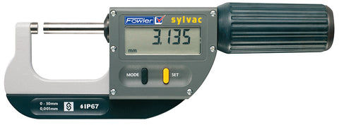 Fowler 54-815-130-0 Rapid-Mic Electronic Micrometer 0-1.18"/30mm Range .00005"/0.001mm Resolution