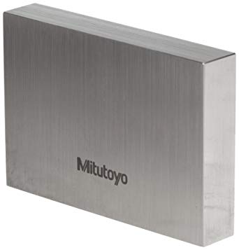 Mitutoyo 611202-531 Rectangular Steel Individual Gage Block, 2.0", ASME Grade O