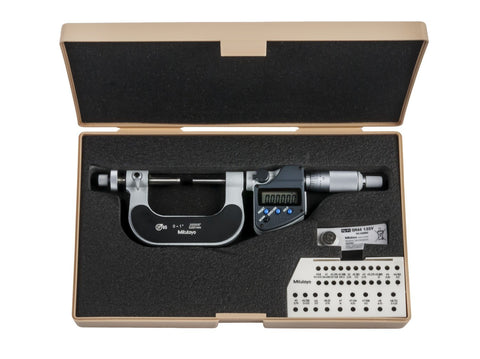 Mitutoyo 324-351-30 Gear Tooth Micrometer 0-1" Range, .00005"/0.001mm Resolution