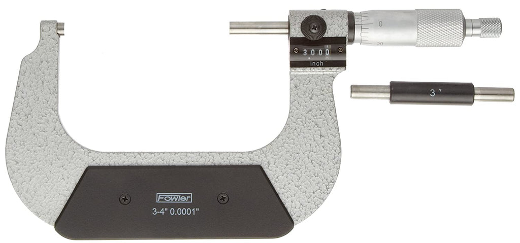 Fowler 52-224-004-0 Rolling Digital OD Micrometer, 3-4" Range, .0001" Resolution