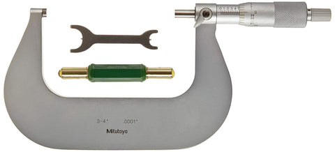Mitutoyo 101-120 Outside Micrometer, 3-4" Range, .0001" Graduation