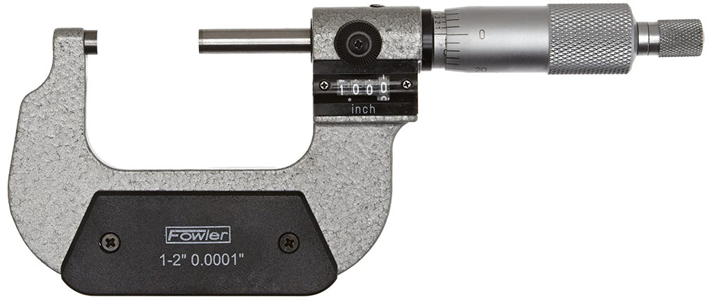 Fowler 52-224-002-0 Rolling Digital OD Micrometer, 1-2" Range, .0001" Resolution