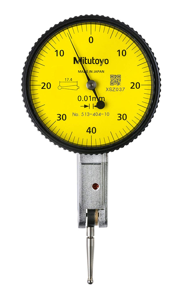 Mitutoyo 513-404-10A Dial Test Indicator, 0.8mm Range, 0.01mm Graduation