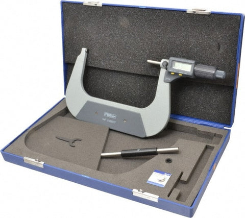 Fowler 54-860-006-1 Xtra-Value II Electronic Micrometer, 5-6"/125-150mm Range, .00005"/0.001mm Resolution