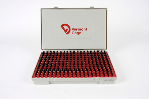 901200500 Vermont Gage Class ZZ Black Guard  pin gage set (.251-.5000") 250pc minus tolerance