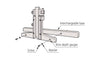 Mitutoyo 571-311-20 ABSOLUTE Digimatic Depth Gage IP67, 0-6"/0-150mm Range, .0005"/0.01mm Resolution