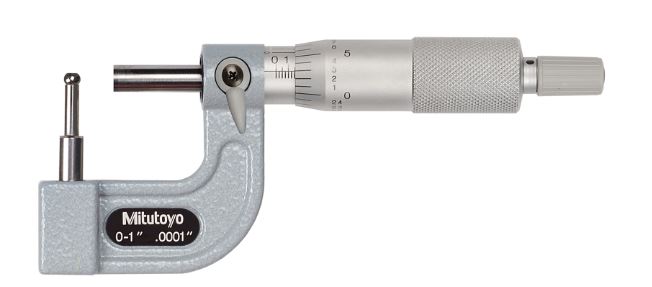 Mitutoyo 115-313 Tube Micrometer (Anvil C), 0-1" Range, .0001" Graduation