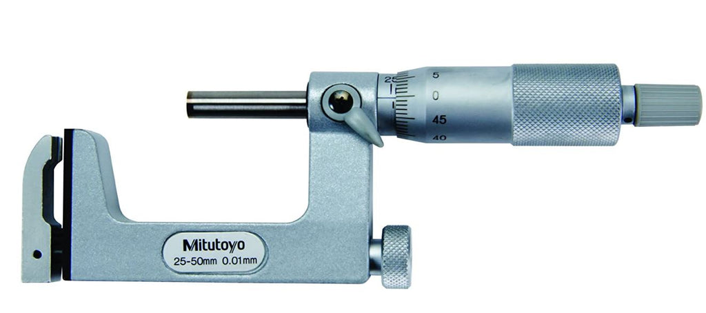 Mitutoyo 117-102 Uni-Mike Micrometer, 25-50mm Range, 0.01mm Graduation