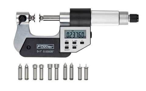 Fowler 54-817-777-0 Universal Electronic Micrometer, 0-1"/25mm Range, .00005"/0.001mm Resolution *New-Open Box Item