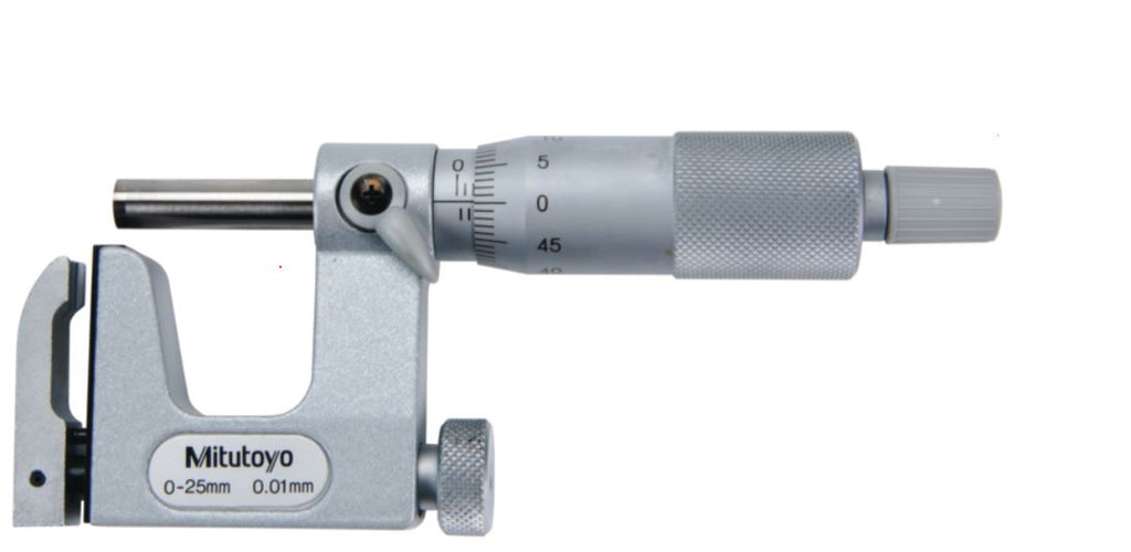 Mitutoyo 117-101 Uni-Mike Micrometer, 0-25mm Range, 0.01mm Graduation