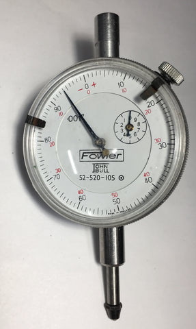 Fowler 52-520-105 John Bull Dial Indicator, 0-.500 Range, .001" Graduation *USED/RECONDITIONED*