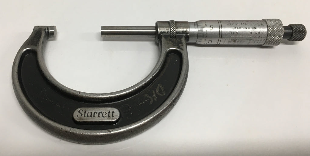 Starrett T436.1XRL-2 Outside Micrometer, 1-2" Range, .0001" Graduation *USED/RECONDITIONED*