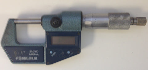 Scherr Tumico 54-2101-0188 Electronic Outside Micrometer, 0-1"/0-25mm Range, .00005"/0.001mm Resolution *USED/RECONDITIONED*