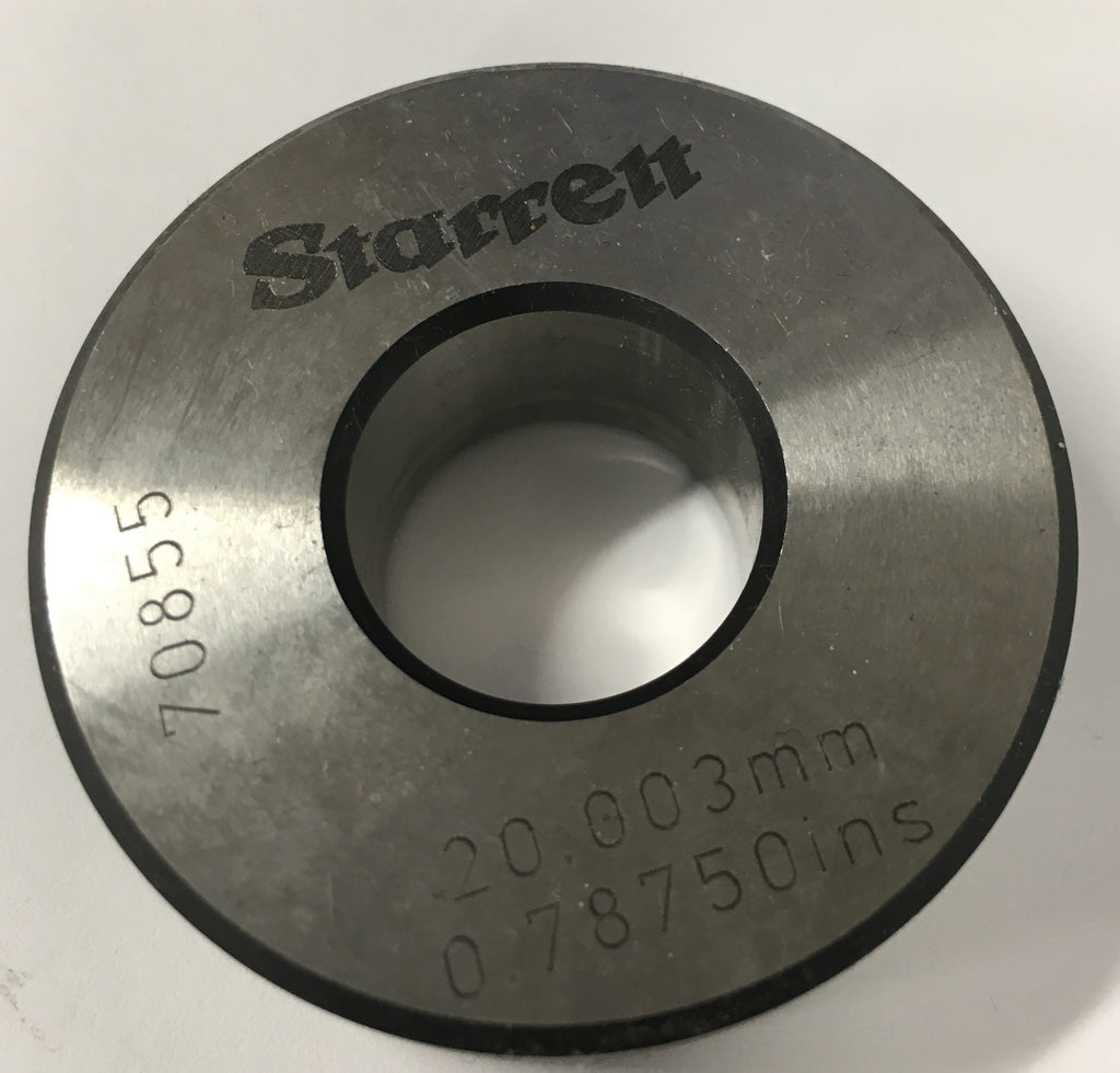 Starrett 20.003mm / .78750” Setting Ring *USED*