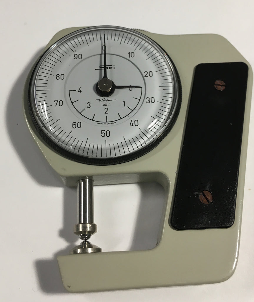 Swiss Precision Instrument Kafer Pocket Dial Thickness Gage, 0-.400" Range, .001" Graduation *NEW CLOSEOUT ITEM*