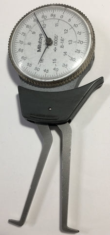 Mitutoyo 209-703 Dial Caliper Gage Internal Type, .8-1.6" Range, .0005"Graduation *USED/RECONDITIONED*