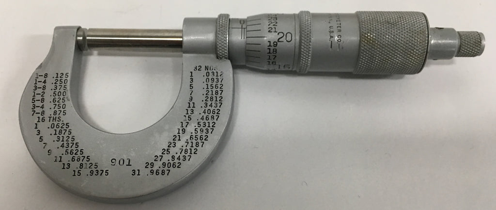Scherr Tumico 01-0901-14 Micrometer, 0-1" Range, .001" Graduation *USED/RECONDITIONED*