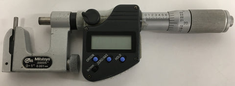 Mitutoyo 317-351 Digimatic Uni-Mike, 0-1"/0-25mm Range, .00005"/0.001mm Resolution *USED/RECONDITIONED*