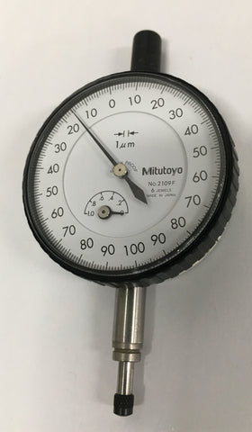Mitutoyo 2109F Dial Indicator, 0-0.16mm Range, 0.001mm Graduation *DEMO*