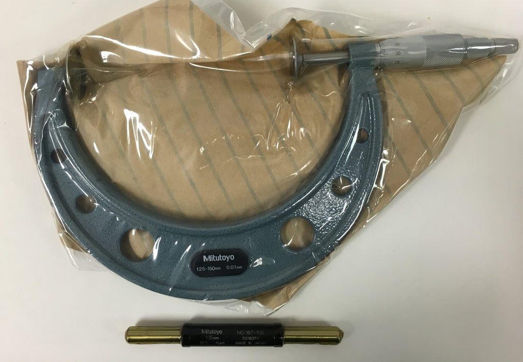 Mitutoyo 169-211 Disc Micrometer, 125-150mm, 0.01mm Graduation *New-Open Box Item