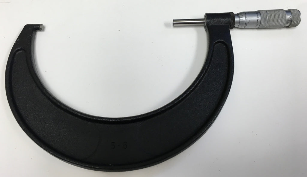 Brown & Sharpe 599-6-34 Outside Micrometer, 5-6" Range, .0001" Graduation *USED/RECONDITIONED*