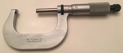 Starrett 2MXRL Outside Micrometer, 25-50mm Range, 0.01mm Graduation *USED/RECONDITIONED*