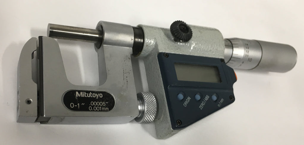 Mitutoyo 317-711-30 Digimatic UniMike Micrometer, 0-1"/0-25mm Range, .00005"/0.001mm Resolution *USED/RECONDITIONED*