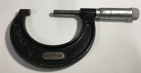 Starrett T436X-2 Outside Micrometer, 1-2" Range, .0001" Graduation *USED/RECONDITIONED*