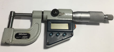 Mitutoyo 395-734-30 Digimatic Tube Micrometer, 0-1"/0-25mm Range, .00005"/0.001mm Resolution *USED/RECONDITIONED*