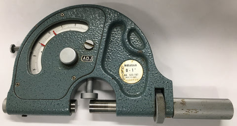 Mitutoyo 523-107 Dial Snap Meter, 0-1" Range, .0001" Graduation *USED/RECONDITIONED*
