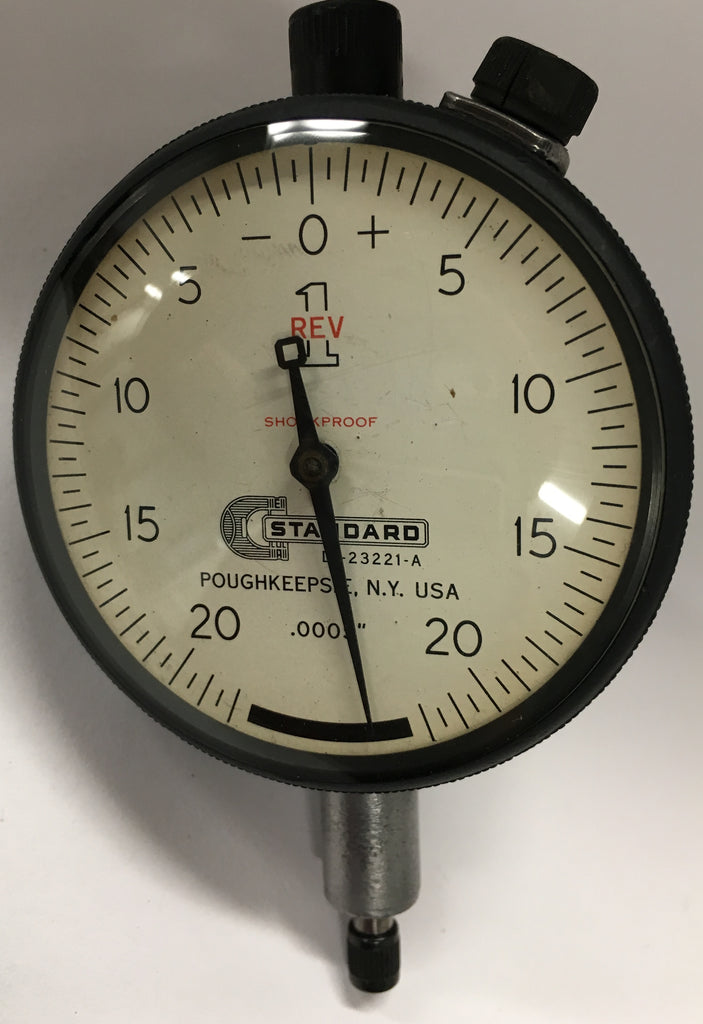 Brown & Sharpe Standard Gage D1-23221-A Dial Indicator, 0-.025" Range, .0005" Graduation *USED/RECONDITIONED*