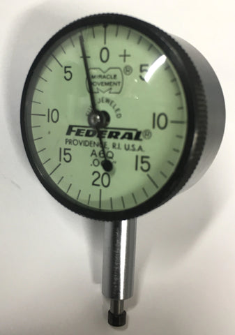 Mahr Federal A6Q Group 0 Dial Indicator with Lug Back, 0-.100" Range, .001" Graduation *USED/RECONDITIONED*