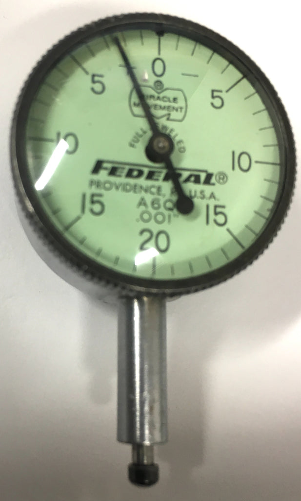 Mahr Federal A6Q Group 0 Dial Indicator with Adjustable Back, 0-.100" Range, .001" Graduation *USED/RECONDITIONED*