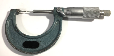 Mitutoyo 112-177 Point Micrometer, 0-1" Range, .001" Graduation, 15 Degree Point *USED/RECONDITIONED*