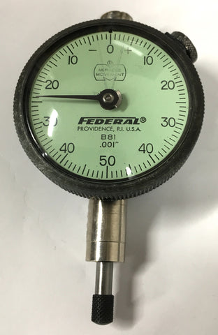 Mahr Federal B8I Dial Indicator with Flat Back, 0-.250" Range, .001" Graduation *USED/RECONDITIONED*