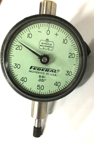 Mahr Federal B8I Dial Indicator with Lug Back, 0-.250" Range, .001" Graduation *USED/RECONDITIONED*