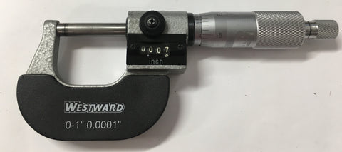 Westward Rolling Digital Counter Micrometer, 0-1" Range, .0001" Graduation *USED/RECONDITIONED*