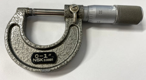 NSK Outside Micrometer 0-1" Range, .0001" Graduation, Friction Thimble  *USED/RECONDITIONED*