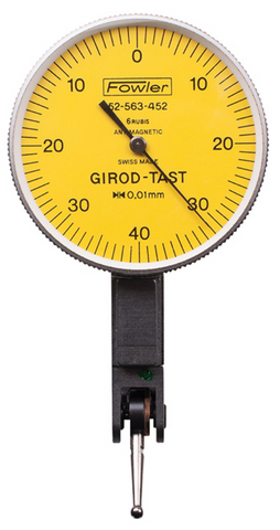 Fowler 52-563-452-0. Girod-Tast "Horizontal" Test Indicator, 0.8mm Range, 0.01mm Graduation *NEW - OVERSTOCK ITEM*