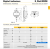 Fowler 54-530-538-0 MARK VI Sylvac 805.5307.10 Digital Indicator S_Dial WORK ANALOG, 0-12.5mm Range, 0.001mm Resolution *NEW - OVERSTOCK ITEM*