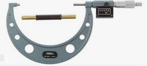 Fowler 52-223-025-1 Premium Rolling Digital OD Micrometer, 100-125mm Range, 0.01mm Graduation *NEW - OVERSTOCK ITEM*