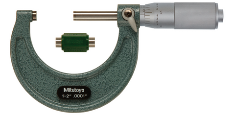 Mitutoyo 103-136 Outside Micrometer, 1-2" Range, .0001" Graduation