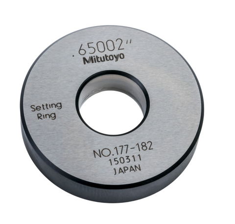 Mitutoyo 177-182 Setting Ring for Holtests and Bore Gages, .65" Size