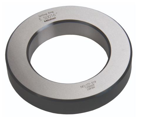 Mitutoyo 177-319 Setting Ring for Holtests and Bore Gages, 3.5" Size