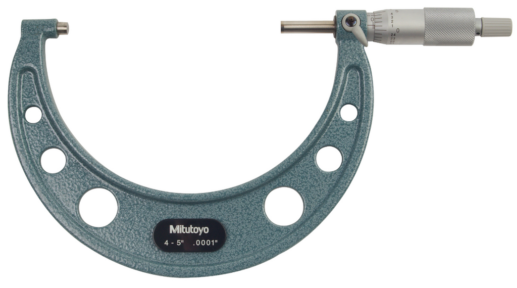 Mitutoyo 103-219 Outside Micrometer, 4-5" Range, .0001" Graduation