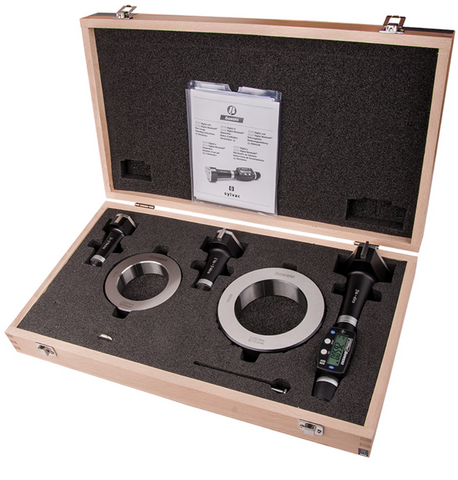 Fowler 54-367-200-BT Bluetooth Electronic Holemike Sets 4-8"/100-200mm Range, .00005"/0.001mm Resolution